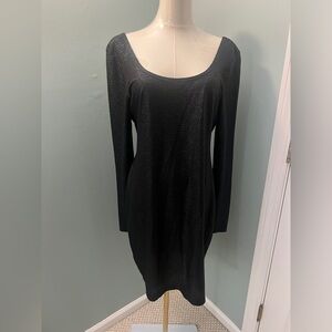 BCBG black long sleeve dress